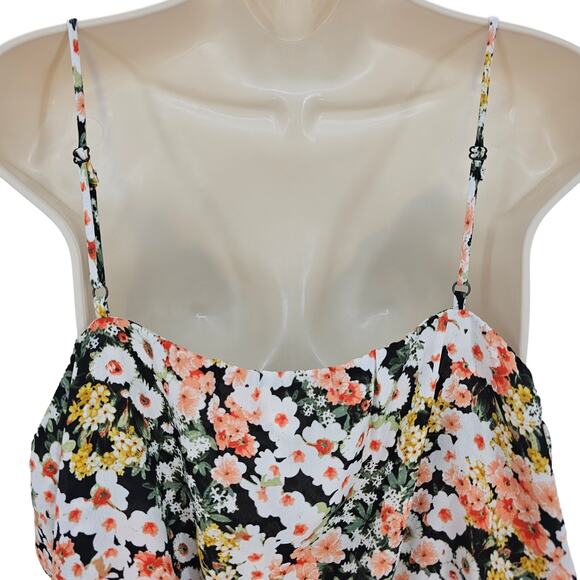 Nine Britton Womans size XLP Tillie Surplice cropped Floral Tank Top Blouse NEW - Picture 5 of 8